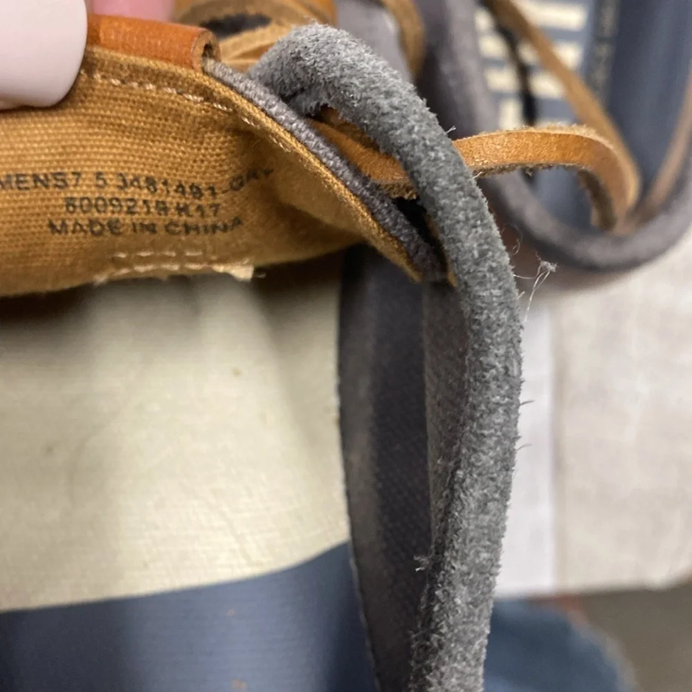 Frye Ludlow men’s canvas shoes in grey color size 7 1/2